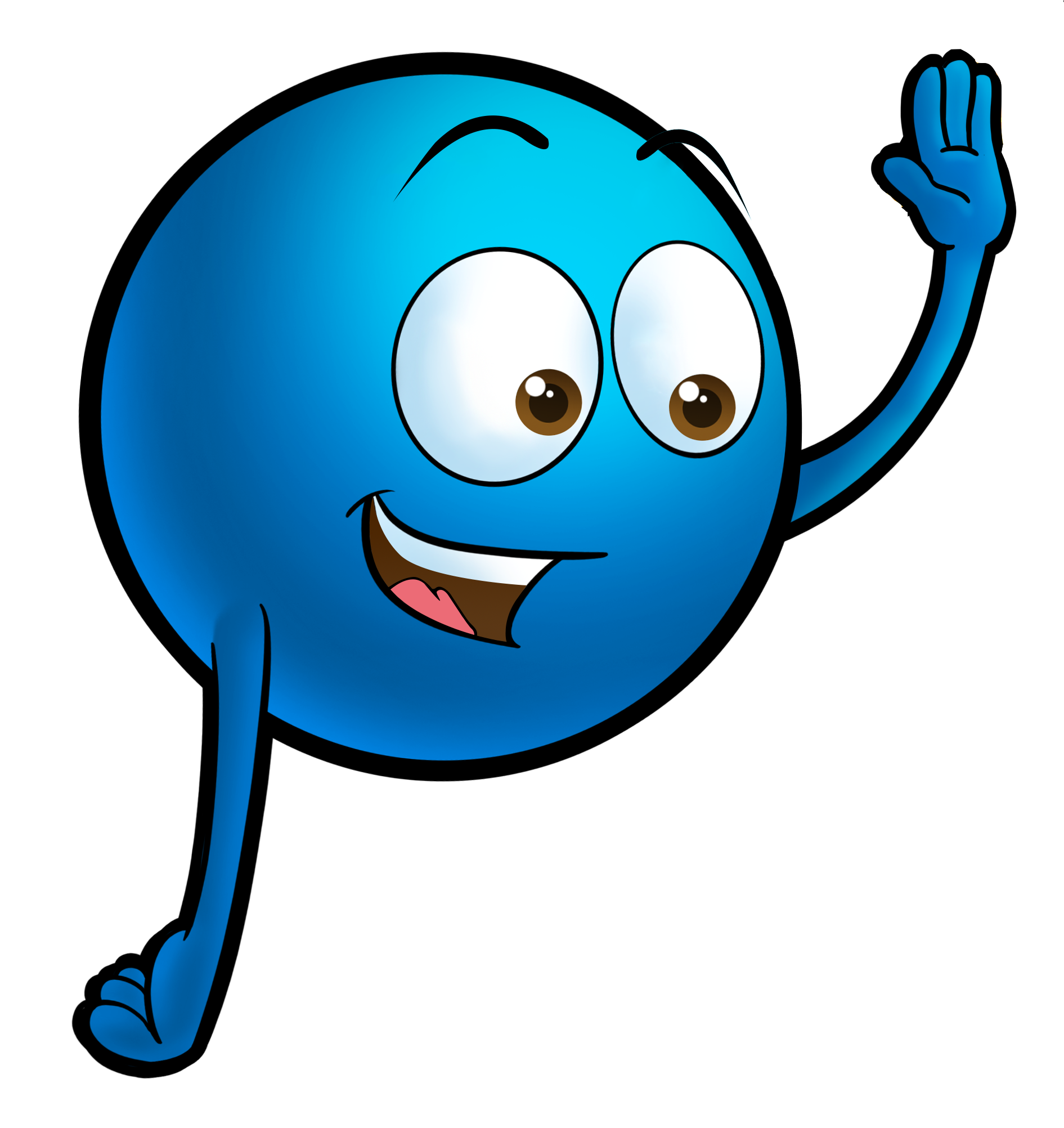 Blue ketone illustration waving